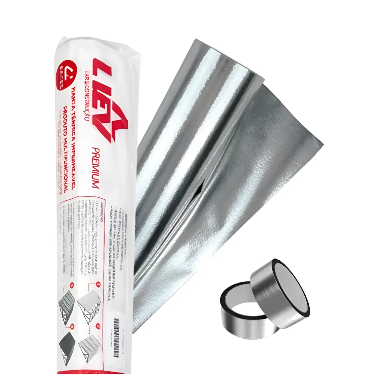 Manta Térmica Foil Subcobertura Dupla Face TNT 75 m² + Fita Grátis